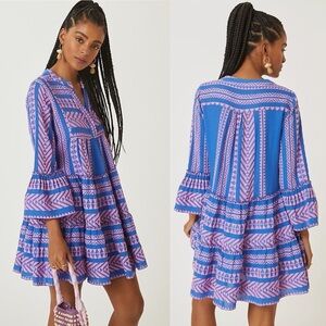 Devotion TWINS Blue and Pink Mini Dress